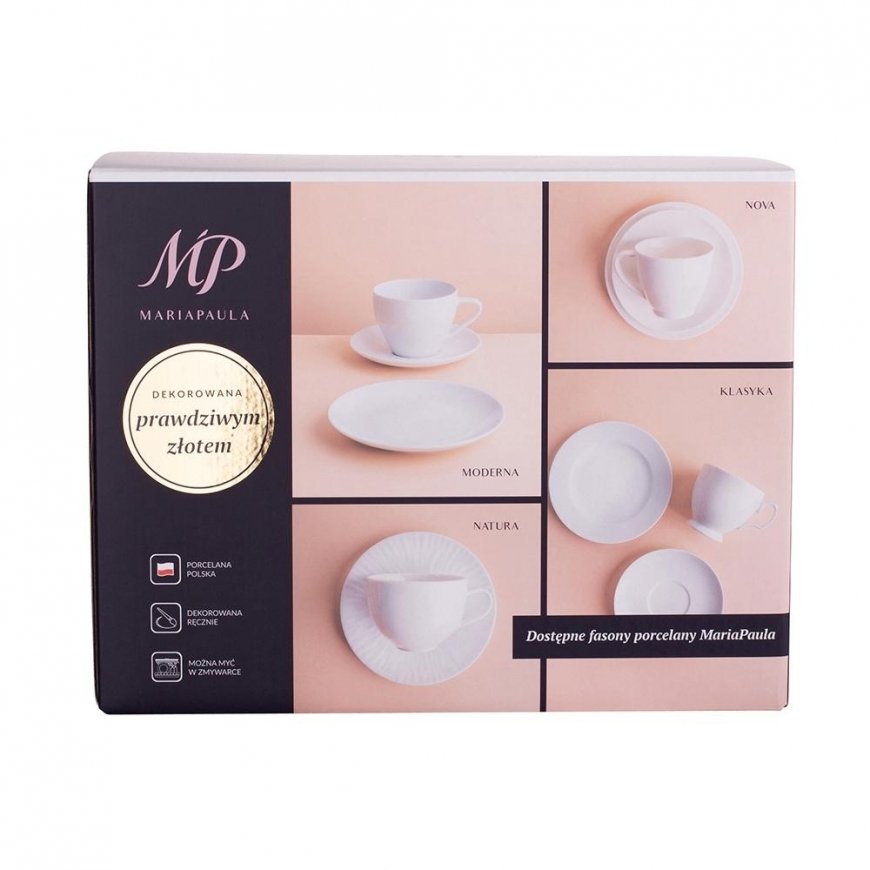 MARIAPAULA MODERNA COFFEE SET WITH GOLD LINE 6/18 White – 4