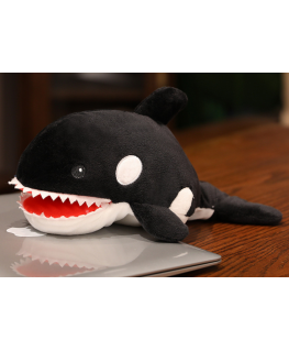 Lean Toys Plush toy Orca Ocean Puppet 30 cm