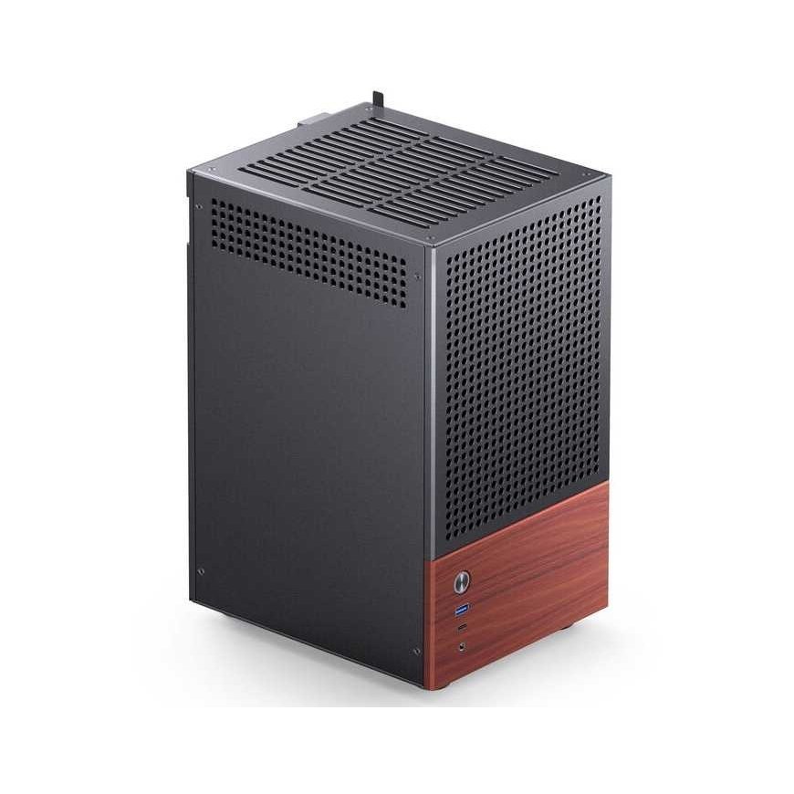 Jonsbo T6 PC Gehäuse, Mini-Tower, Mini-ITX, Tempered Glass, Holz - black – 3