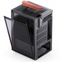 Jonsbo T6 PC-kotelo, Mini-Tower, Mini-ITX, karkaistu lasi, puu - musta Jonsbo T6 PC-kotelo, Mini-Tower, Mini-ITX, karkaistu lasi, puu - musta