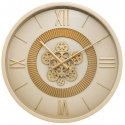 Atmosphera Beige wall clock with visible mechanism GIULIANA, Ø 50 cm
