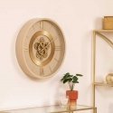 Atmosphera Beige seinäkello näkyvällä mekanismilla GIULIANA, Ø 50 cm