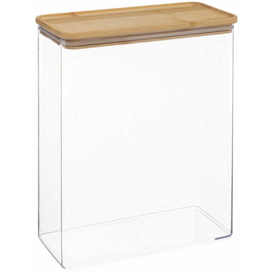 Bamboo ESKE bulk product container, elongated with bamboo lid, 4.3L – 2