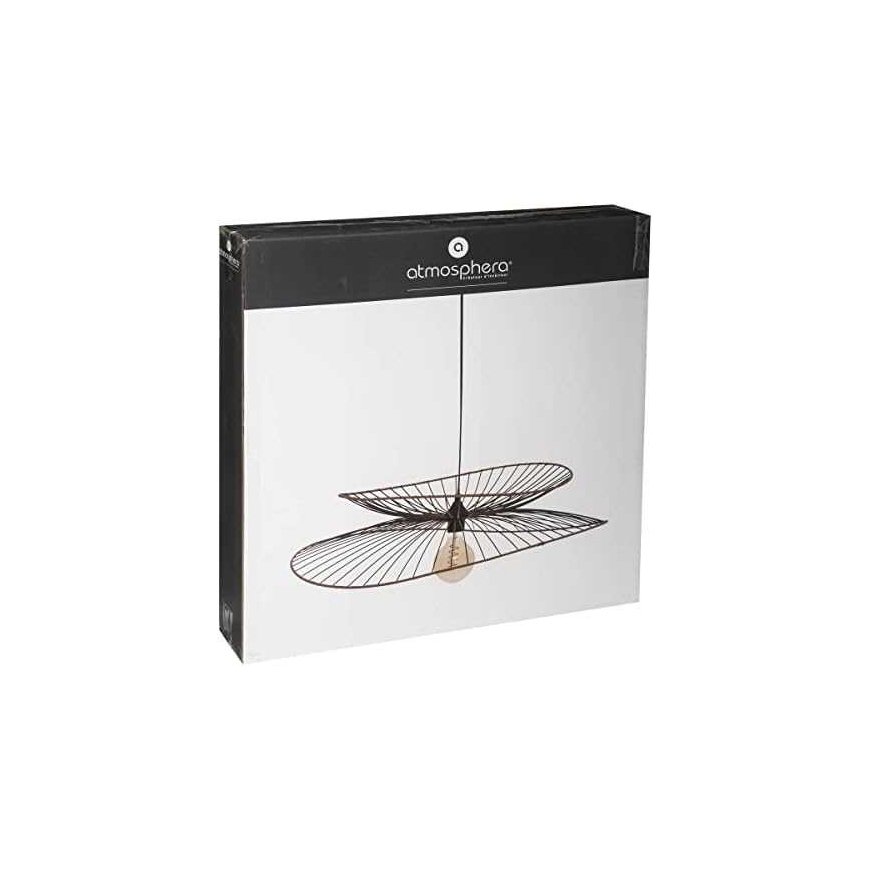 Hanging lamp Atmosphera Alara 40W Black (Ø 69.5 x 17.5 cm) – 5