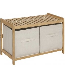 Bench TIDY BOX bathroom bench, 2 containers, 66.8 x 44 x 35 cm