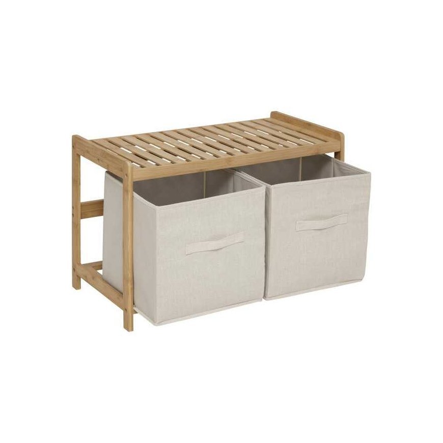 Bench TIDY BOX vonios suoliukas, 2 talpyklos, 66,8 x 44 x 35 cm – 2