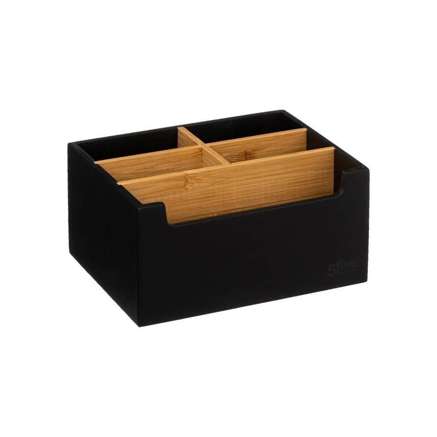 Bamboo Bamboo organizer for cosmetics, 5 compartments