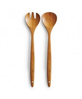 Bamboo Salad set, two bamboo spoons, Zeller