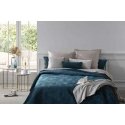 Dekoracja Domu Home decoration Leaf blue velvet bedspread 240x260 cm Dekoracja Domu Home decoration Leaf blue velvet bedspread 240x260 cm