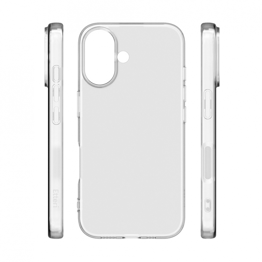 Telforceone Etteri Clear dėklas, skirtas iPhone 16 Plus 6,7" – 5