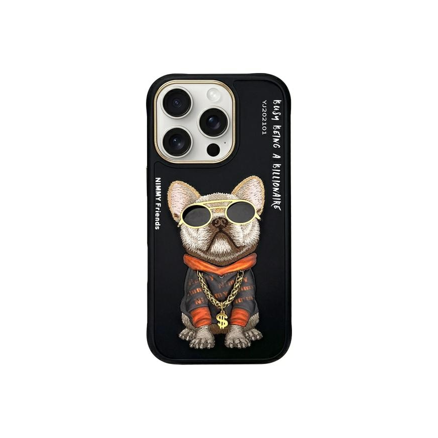 Nimmy Apple iPhone 16 Pro Max 6,9" puhelinkuori musta Glasses Cool Dog – 2