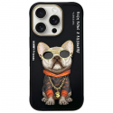 Nimmy Apple iPhone 16 Pro Max 6.9" dėklas telefonui juodos spalvos Glasses Cool Dog