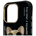 Nimmy Apple iPhone 16 Pro Max 6,9" puhelinkuori musta Glasses Cool Dog