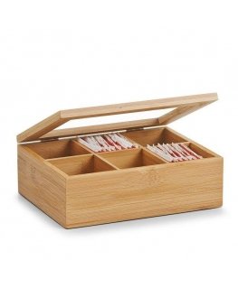 Bamboo Bambuko arbatos dėžutė maišeliuose - 6 skyreliai, ZELLER