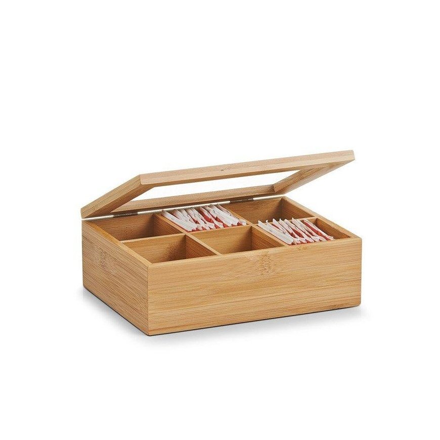 ZELLER Bamboo Bamboo tea box in