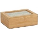 Bamboo Bambuko arbatos dėžutė maišeliuose - 6 skyreliai, ZELLER Bamboo Bambuko arbatos dėžutė maišeliuose - 6 skyreliai, ZELLER