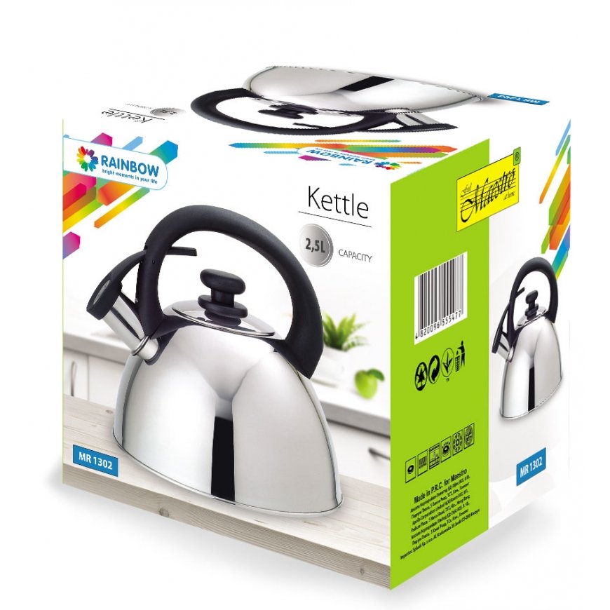 Feel Maestro MR1302 tējkanna 2,5 L Nerūsējošs tērauds – 3