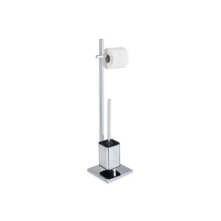 WENKO Toilet paper holder and brush