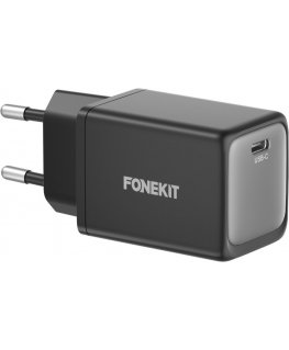 FoneKit GaN PD 45W -verkkovirtalaturi, USB-C, musta