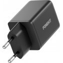 FoneKit GaN PD 45W AC power adapter, USB-C, black FoneKit GaN PD 45W AC power adapter, USB-C, black