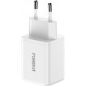 FoneKit GaN PD 48W -verkkovirtalaturi, USB-C + USB-C, valkoinen FoneKit GaN PD 48W -verkkovirtalaturi, USB-C + USB-C, valkoinen