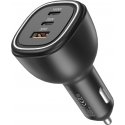 FoneKit Travel 165W, 2 x USB-C + USB-A -autolaturi FoneKit Travel 165W, 2 x USB-C + USB-A -autolaturi