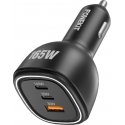 FoneKit Travel 165W, 2 x USB-C + USB-A car charger FoneKit Travel 165W, 2 x USB-C + USB-A car charger