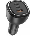 FoneKit Travel 165W, 2 x USB-C + USB-A -autolaturi FoneKit Travel 165W, 2 x USB-C + USB-A -autolaturi