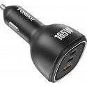 FoneKit Travel 165W, 2 x USB-C + USB-A -autolaturi FoneKit Travel 165W, 2 x USB-C + USB-A -autolaturi