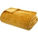 Dekoracja Domu Soft blanket, cape, bedspread, 3D plaid, yellow, 180 x 230 cm
