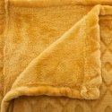 Dekoracja Domu Soft blanket, cape, bedspread, 3D plaid, yellow, 180 x 230 cm