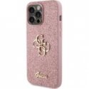 Guess PU Grained 4G Metal Logo Case for iPhone 15 Pro Max Pink Guess PU Grained 4G Metal Logo Case for iPhone 15 Pro Max Pink