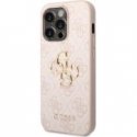 Guess PU Grained 4G Metal Logo Case for iPhone 15 Pro Max Pink Guess PU Grained 4G Metal Logo Case for iPhone 15 Pro Max Pink