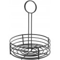 Hendi Round spice organizer with handle, black Hendi Round spice organizer with handle, black