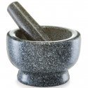 Dark Granite-colored kitchen mortar GRANIT with pestle, ZELLER Dark Granite-colored kitchen mortar GRANIT with pestle, ZELLER