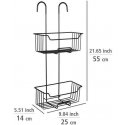 Wenko MILO two-level bathroom basket for installation on the bathroom faucet Wenko MILO two-level bathroom basket for installation on the bathroom faucet