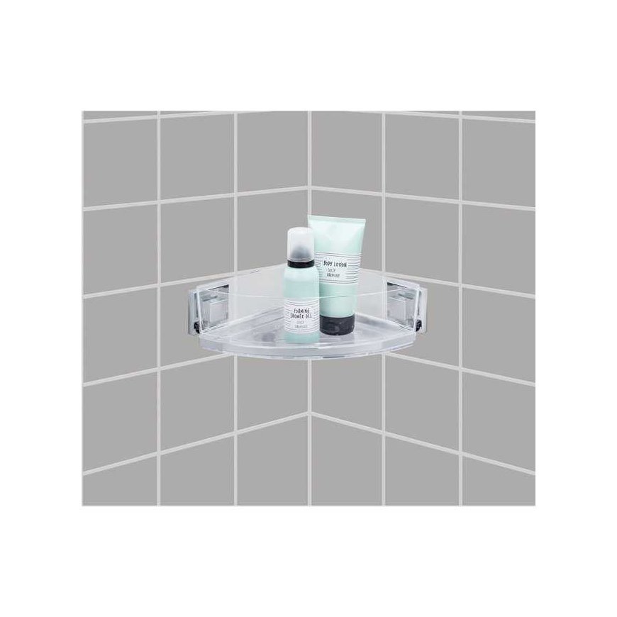 Kampinė lentyna vonios kambariui QUADRO, Vacuum-Loc, WENKO – 2