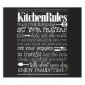 Lasinen suojalevy KITCHEN RULES liesille — iso, ZELLER