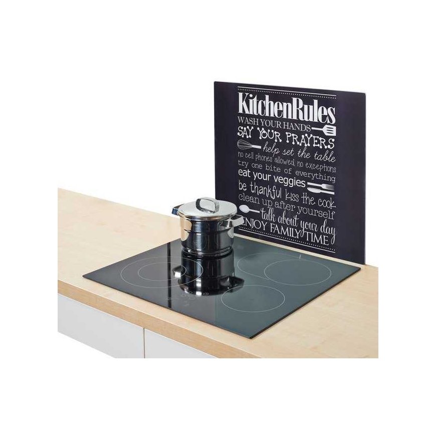 Glass protective plate for KITCHEN RULES stove — large, ZELLER – 2