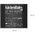 Glass protective plate for KITCHEN RULES stove — large, ZELLER