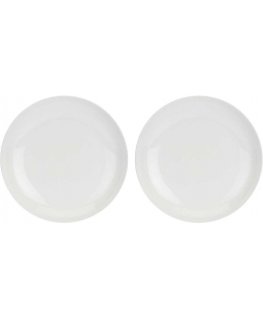 Sarja 2 kpl essenziale gourmet pyöreitä kulhoja - valkoinen, 30 cm