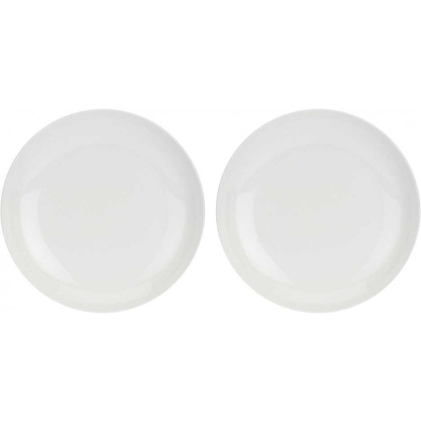 2 essenziale gurmaniškų apvalių dubenėlių rinkinys - baltos spalvos, 30 cm