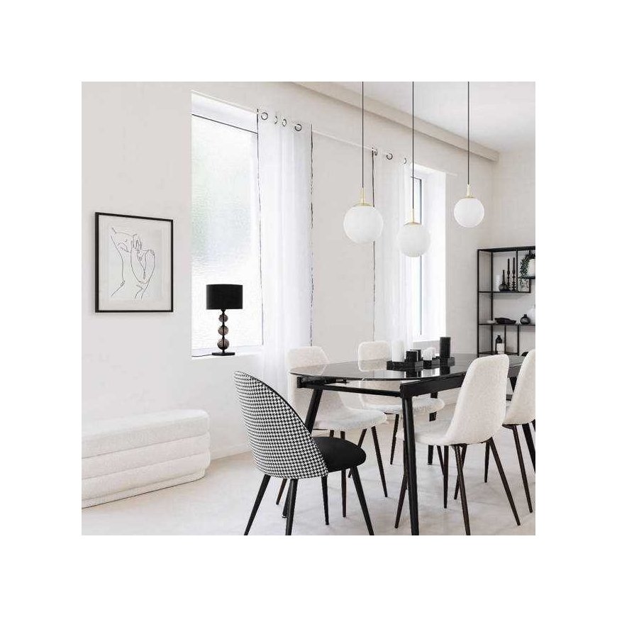 Lamp Round pendant lamp DRIS, white ball, Ø 20 cm – 4