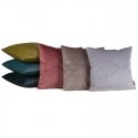 Eurofirany VELVET / 58 Soft velvet pillowcase with embossed ginkgo leaf pattern, 45X45 cm, color: dark mint Eurofirany VELVET / 58 Soft velvet pillowcase with embossed ginkgo leaf pattern, 45X45 cm, color: dark mint