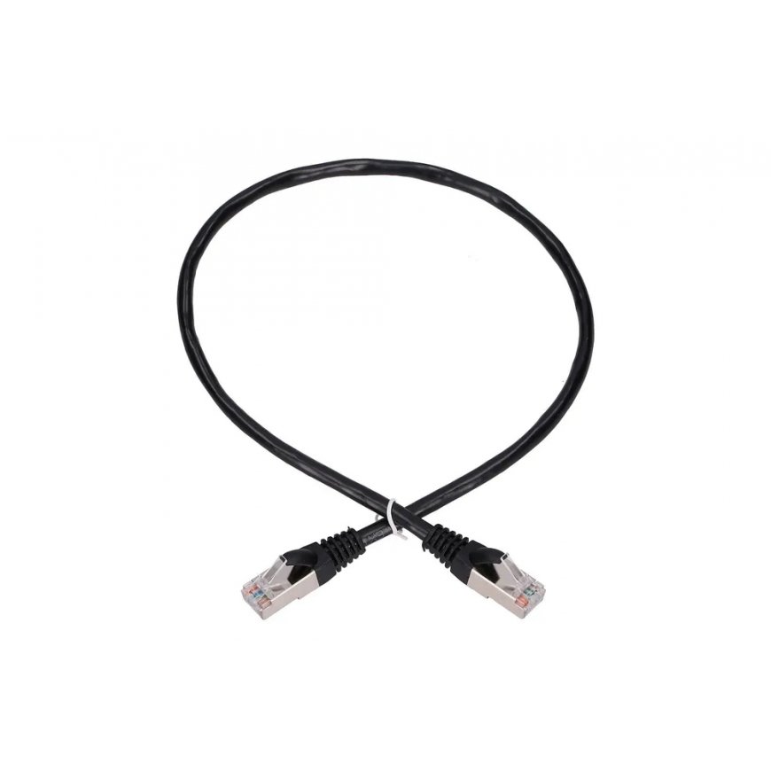 Extralink EX.7584 tinklo kabelis Juoda 0,5 m Cat5e F/UTP (FTP)
