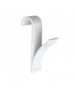 WENKO 4468160100 pakaramais mājai Iekštelpas Dvieļu āķis Balts 2 pcs