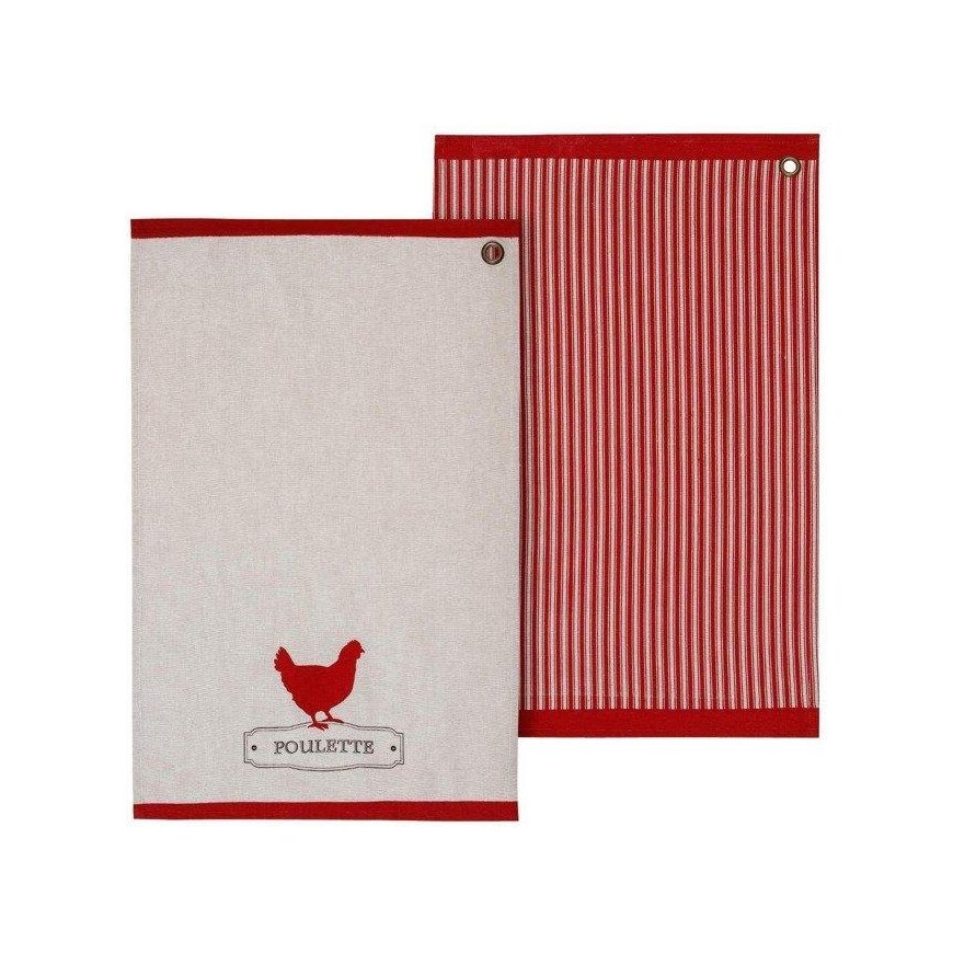 Cotton POULETTE cotton kitchen towels, 45