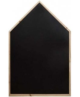 Atmosphera Cottage-shaped black chalkboard with wooden frame is ideal for a children's room