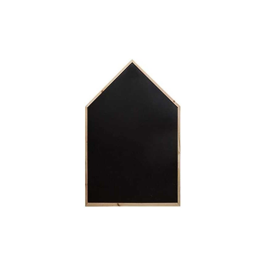 Atmosphera Cottage-shaped black chalkboard with wooden