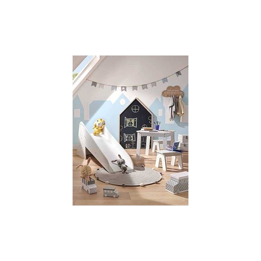 Atmosphera Cottage-shaped black chalkboard with wooden frame is ideal for a children's room – 2